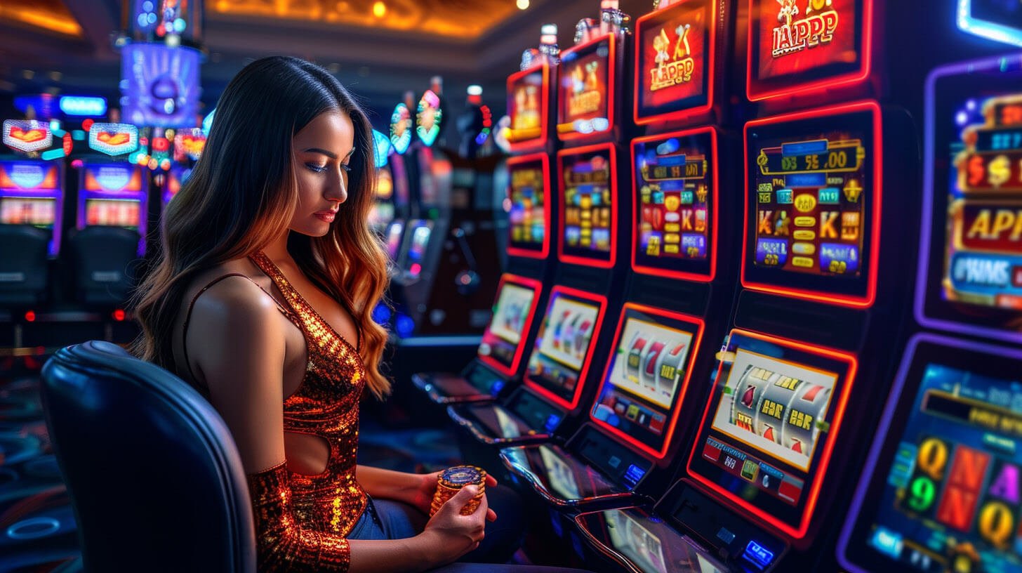 Slot machine reels on tj77 slots page for Filipino players